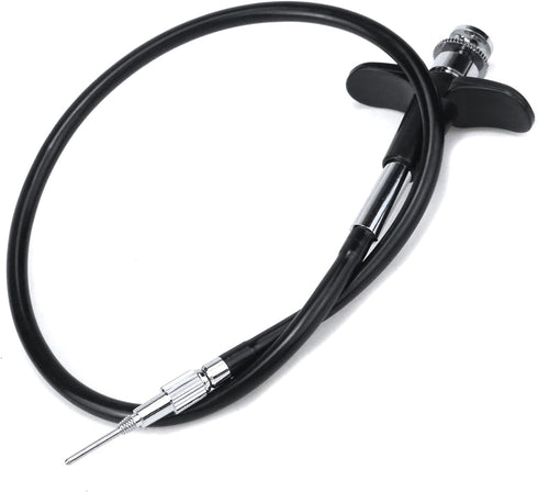15.7"(40cm) Threaded Release Cable Vibration-Free Black Shutter Release Cable Shutter Release Cable with Bulb-Lock Mechanical Shutter Release Cabl...