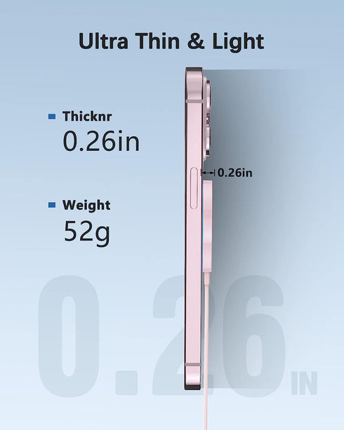 Magnetic Wireless Charger Fast Apple Mag-Safe Charger for iPhone 15 Pro Max/15 Pro/15/15 Plus/14/13/12 Series AirPods 3/2/Pro/Pro 2 LED Magnet Cha...