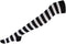 ® Women Girl Stretch Over Knee Striped Cotton Thigh High Socks...