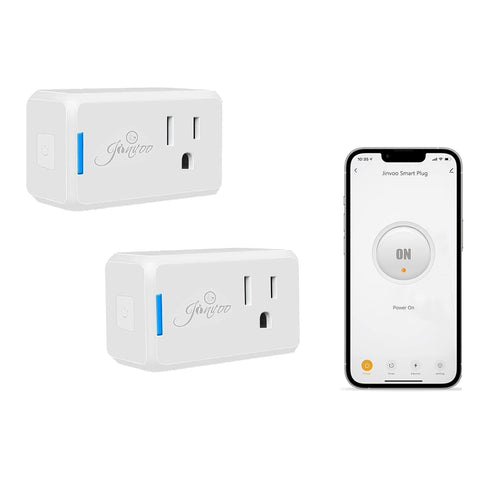 Jinvoo Smart Plug, Wireless Mini Outlet, Alexa socket, Smart Home Wi-Fi Outlet Works with Alexa,Echo and Google Home and IFTTT, App Control, No Hu...