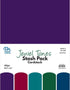 PA Paper Accents Stash Pack Cardstock Pack 8.5" x 11" Jewel Tones, colored cardstock paper for card making, scrapbooking, printing, quilling and c...