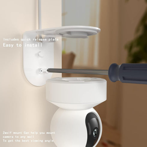 Metal L-Bracket Wall Mount for Reolink Camera, Provide Better Viewing Angles for Reolink Indoor Camera (NOT Included Camera) (Pack of 2)...