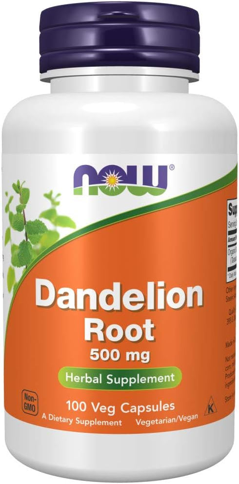 NOW Supplements, Dandelion Root (Taraxacum officinale) 500 mg, Herbal Supplement, For Dietary, 100 Veg Capsules...