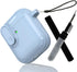 Compatible AirPods 1 AirPods 2 Case Cover with Cleaning Pen Kit, Anti-Fall Lock Design, TPU Drop Protection, Front LED Visible Cover with Rope for...