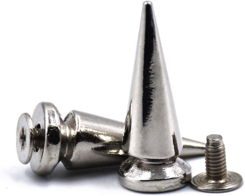 25MM 10/20/30/50 Sets Large Metal Big Tree Spikes Studs Screw-Back Studs for DIY Leather Craft(50 Sets)...