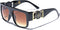 Kleo Flat Top Aviator Gold Buckle Hip Hop Rapper DJ Celebrity Sunglasses...