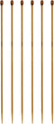 6Pcs 3.75mm Wooden Knitting Needle Straight Single Pointed US Size 5 for DIY Yarn Craft Set,Socks,Sweater, Nice Gift for Women Adults Kids Childre...