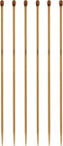 6Pcs 3.75mm Wooden Knitting Needle Straight Single Pointed US Size 5 for DIY Yarn Craft Set,Socks,Sweater, Nice Gift for Women Adults Kids Childre...