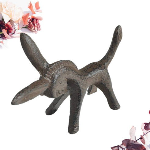 Iron Animal Figurine Donkey Horse Sculpture Desktop Animal Ornaments for Home Office Decoration...