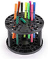 49 Holes Paint Brush Holder Stand-Artist Paint & Makeup Brushes Holder for Pens, Pencils or Small Tools (Black)...