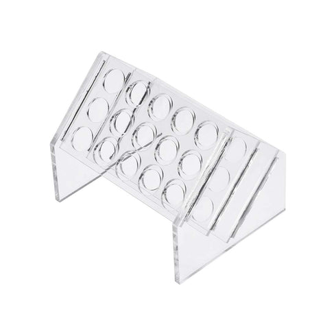 uxcell Slant Rack Acrylic Test Tube Holder 15 Wells for 10ml/15ml Centrifuge Tubes Clear...