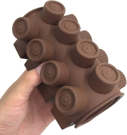 4 Pcs Silicone Chocolate Molds, Non-Stick Chocolate Bar Mold Break-Apart Candy Mold Ice Cube Tray Silicone Baking Mould...