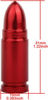 TOMALL Valve Stem Caps Red Bullet Compatible with Pickup SUV Tires...