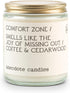 Anecdote Candles 'Comfort Zone' Coconut Soy Wax Candle Jar | Premium Hand Poured & Long Burning |Coffee & Cedarwood Scent | Phthalate-Free | for H...