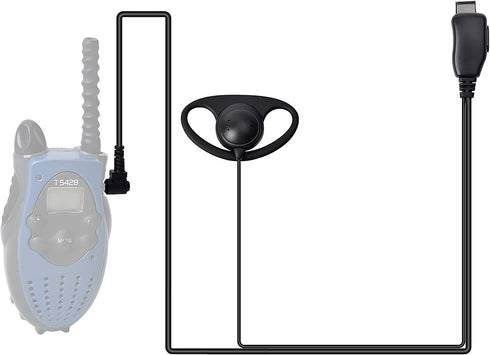 1 Pin 2.5mm D Shape Walkie Talkie Earpiece Headsets with PTT Mic?for Motorola Radios Talkabout Series Two-Way Radios ?2 packs?...