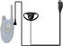 1 Pin 2.5mm D Shape Walkie Talkie Earpiece Headsets with PTT Mic?for Motorola Radios Talkabout Series Two-Way Radios ?2 packs?...
