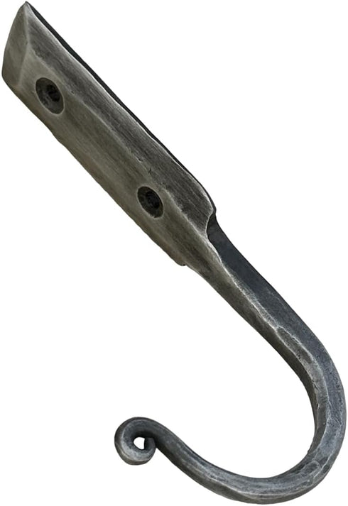 Hand Forged Metal Wall Hook Wrought Iron Handmade Wall Towel Hooks Rack Black Antique Finish BY LIVING IDEAS...