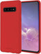 GOOSPERY Soft Feeling Jelly for Samsung Galaxy S10 Case (2019) Silky Slim Bumper Cover (Red)...