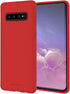 GOOSPERY Soft Feeling Jelly for Samsung Galaxy S10 Case (2019) Silky Slim Bumper Cover (Red)...