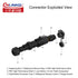 CNLINKO LP-16 IP68 Industrial Waterproof Connector Quick Plug Circular Connector PBT Plastic Shell Aviation Connector M16 2-9 Pin Flange Socket (2...