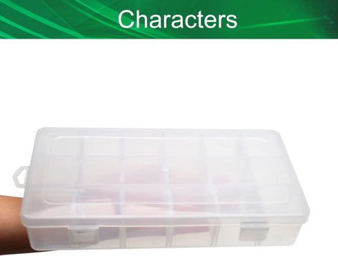 Yinpecly Component Storage Box 230x120x40mm Adjustable Divider Grids Removable Compartment PP Organizer for Jewelry Beads Earring Container Tool F...