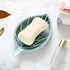 3 Color Soap Dish,Leaf-Shaped Shower Soap Holder with Draining Tray,Fashionable Soap Dish for Shower Kitchen,3 Pack...