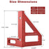 Imperial 3D Multi-Angle Measuring Ruler 45/90 Degree Woodworking Square Protractor Aluminum Alloy Miter Triangle Ruler Measuring Tool for Woodwork...