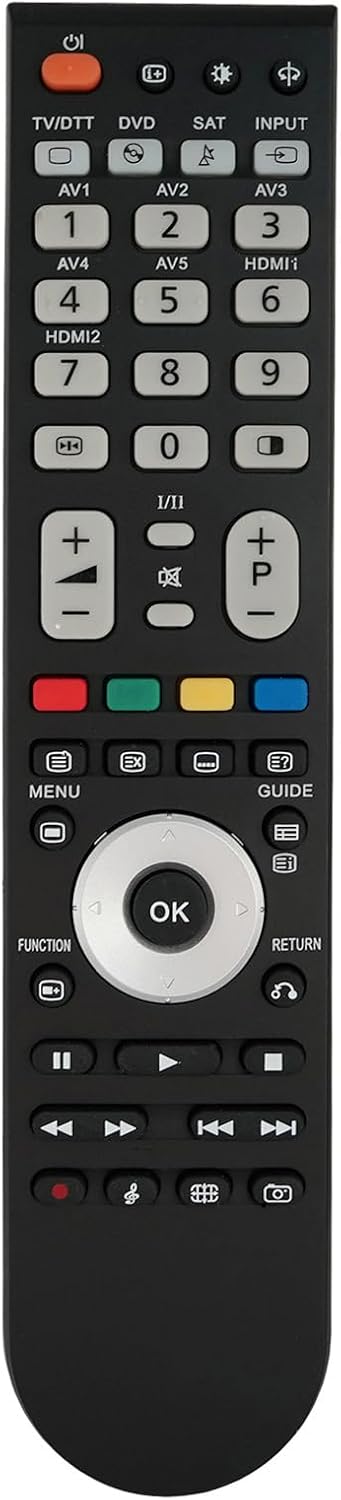 Replacement Remote Control for Hitachi P50H401 P50H401A P55H401 CLU-4372UG2 HL02076 P55H4011A P55G551 LE39H316 LCD LED HDTV TV...