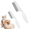 Pet Hair Comb, Flea Comb for Dog and Cat, Multifunctional Pet Grooming Comb Flea and Tear Stain Removal, 2 in 1 New Dog Face Combs Tooth Stainless...