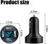 4 Ports USB Car Charger, 66W Super Fast Charging with QC 3.0, PD 20W and USB 2.4A Charger Adapter, Quick Charge with LED Voltmeter, Auto Cigarette...