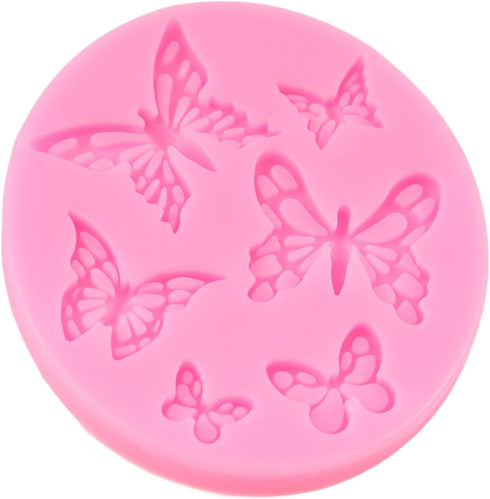 Butterfly Silicone Molds Mini Butterfly Fondant Cake Baking Mold For Chocolate Candy Cake Decoration Cupcake Topper Sugar Craft Polymer Clay Gum P...