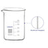 Glass Beaker, 1 Pack Borosilicate Glass Graduated Low Form Griffin Beaker with Pouring Spout Lab Beaker, 50 ml, High Temperature Resistance, Labor...