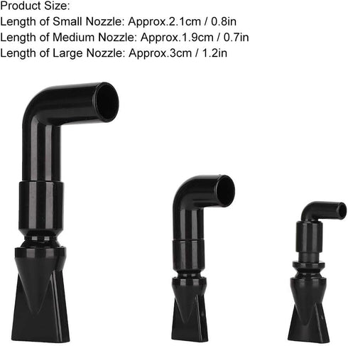 Zerodis 360 Degree Rotating Elbow, Fish Nozzle Water Fish Water Outlet Tube Pump Fitting Function Fish Water Tool...