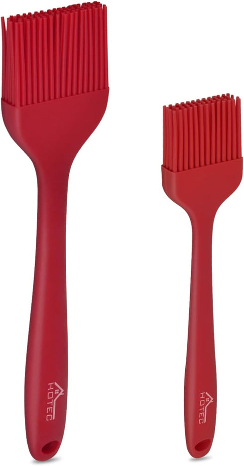 HOTEC Basting Brushes Silicone Heat Resistant Pastry Brushes Spread Oil Butter Sauce Marinades for BBQ Grill Barbecue Baking Kitchen Cooking BPA F...