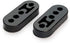 Exhaust Hanger Rubber Muffler Hanger Universal-(2PCS), Hole Diameter 12mm (0.47inch) Universal, Muffler Bracket Mount, High Density Rubber Isolato...