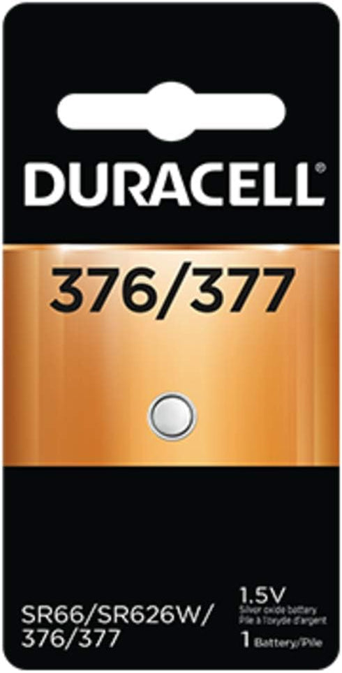 Duracell D377bpk08 1.5 Volt 377 Silver Oxide Battery (Pack of 3)...