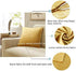 GIGIZAZA Gold Velvet Decorative Throw Pillow Covers,18x18 Pillow Covers for Couch Sofa Bed 2 Pack Soft Cushion Covers...
