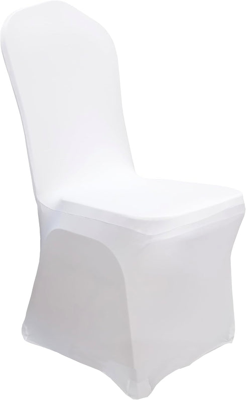 Stretch Spandex Dining Chair Cover Covers Slicovers for Wedding Banquet Dining Room (White)...