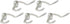 Design House 181958 Double Hat and Coat Hook 3", 5-Pack, Satin Nickel...