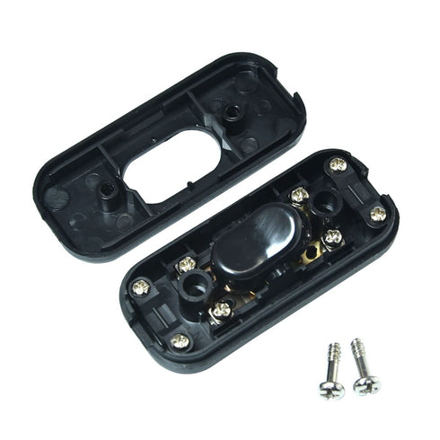 Inline Cord Switch Electrical Light Lamp Parts Power Replacement Dimmer Repair AC 250V 6A On/Off Control Appliance for Table Lamp Desk Bed Led Lig...