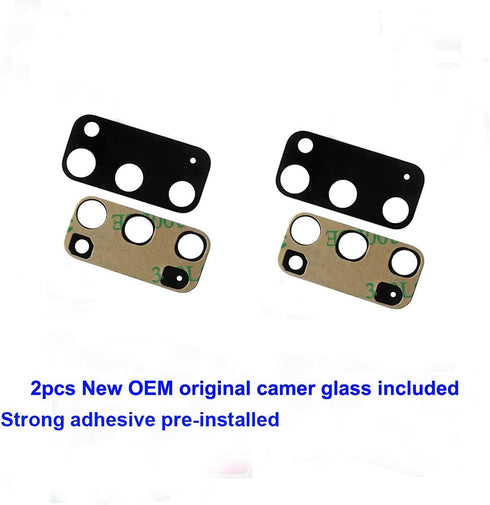 2pcs OEM Original Rear Camera Glass Lens Replacement for Samsung Glaxy S20 6.2 Inch with Adhesive Preinstalled with Repair Tools Kit...