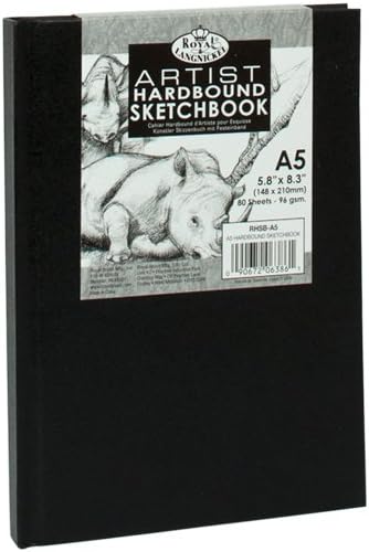 Royal & Langnickel 5.8 x 8.3 inch Hardbound Sketch Book (80 Sheets)...