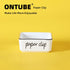 Creamic Farmhouse Paper Clip Holders for Desk 3.3-Inch (White)...
