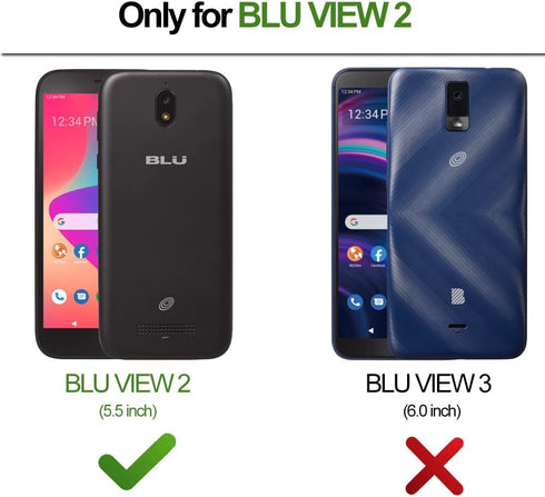 B-wishy for Blu View 2 Case for Women, Glitter Crystal Butterfly Heart Floral Slim TPU Luxury Bling Cute Protective Cover with Kickstand+Strap for...