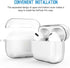 valkit Compatible Airpods Pro Case Cover, Clear Airpod Pro Soft TPU Protective Case 2019 with Keychain Shockproof Cover for Apple Airpods Pro Char...