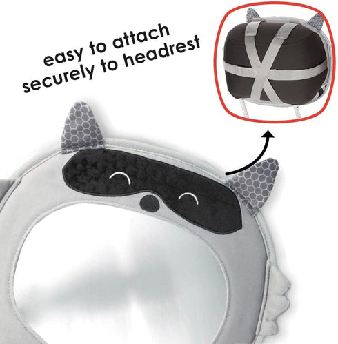 Diono Easy View Racoon Character Baby Car Mirror, Safety Car Seat Mirror for Rear Facing Infant, Fully Adjustable, Wide Crystal Clear View, Shatte...