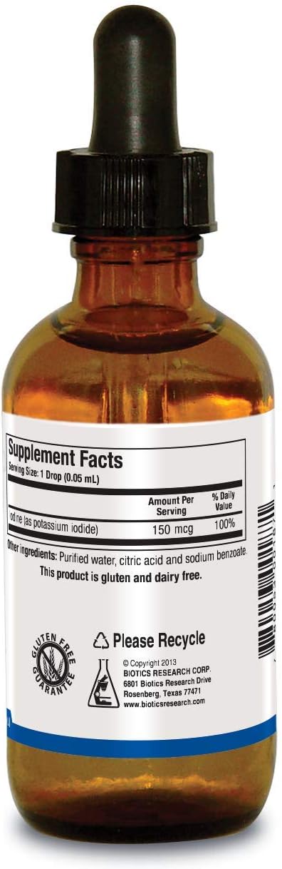 Biotics Research Liquid Iodine Forte supports healthy thyroid function, maintains healthy iodine levels, provides metabolic support, potent antiox...