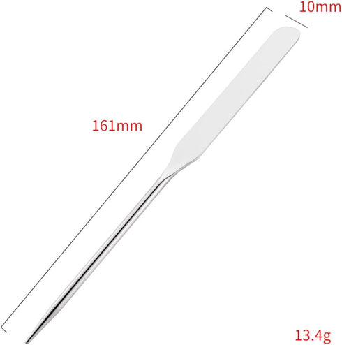 MERIGLARE Stainless Steel Makeup s for Professional, Beginner 161mm Long Facial Mixing Stick (Silver) Fine Workmanship Stylish Durable...