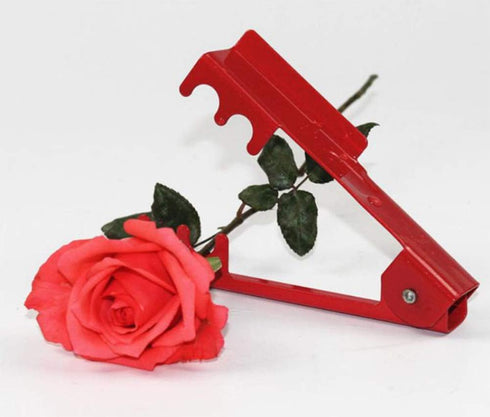 AKOAK 1 Pack Rose Pliers Metal Stem and Leaf Stripper Rose Burr Removal Flower Shop DIY Cutting Tools Flower Pruning Pliers (Red)...