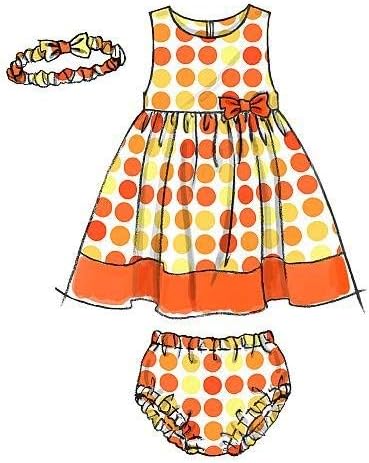 McCall's Patterns M6015 Infants' Lined Dresses, Panties and Headband...